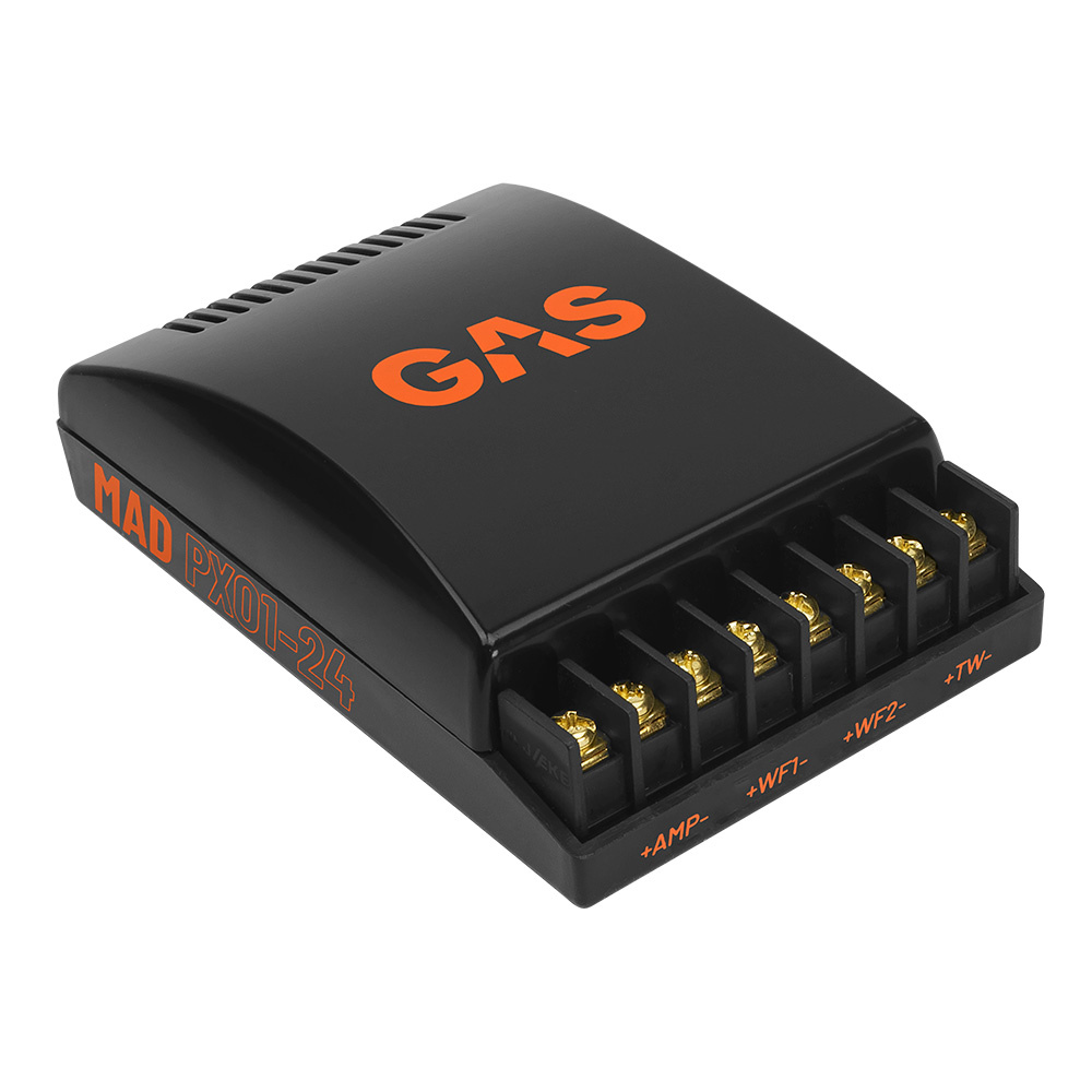 GAS MAD PXO1-24, 2-vejs delingsfilter, 4 Ohm