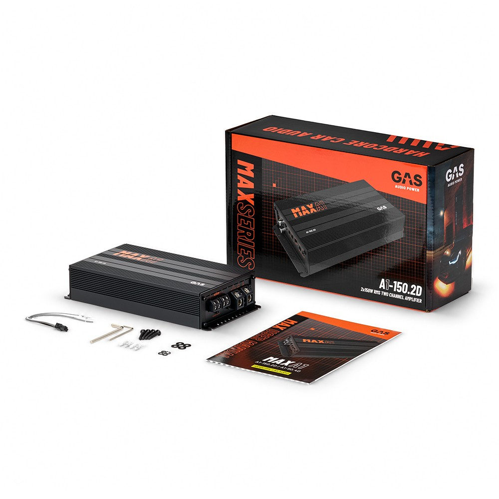 GAS MAX A1-150.2D, 2-kanals forstærker