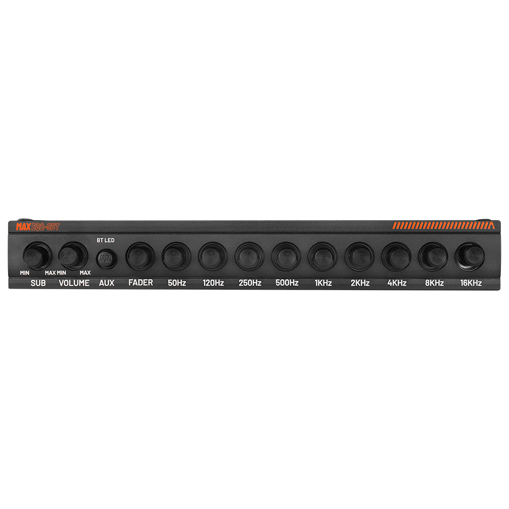 GAS MAX EQ2-9, 9-bånds analog equalizer med Bluetooth