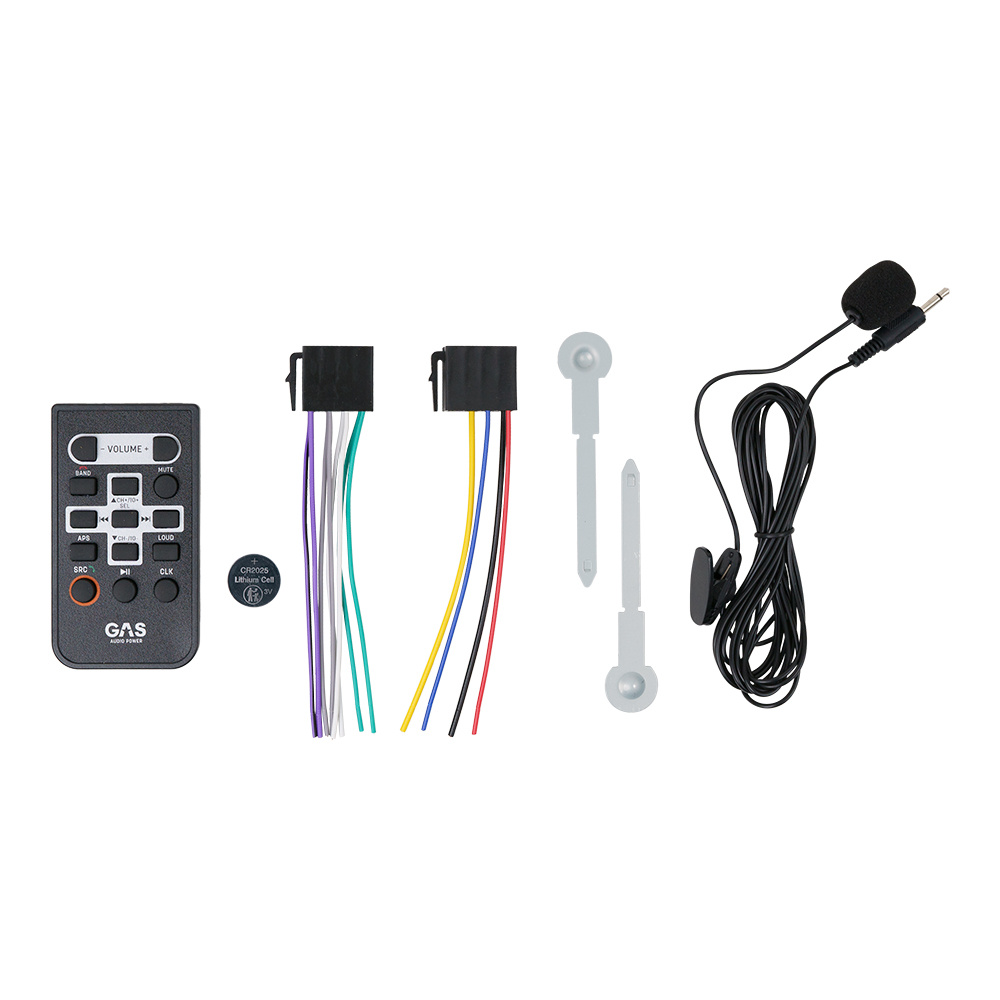 GAS MAX M140-BTX bilstereo med Bluetooth, 32-bit DSP og 3 par (4V) lavniveau