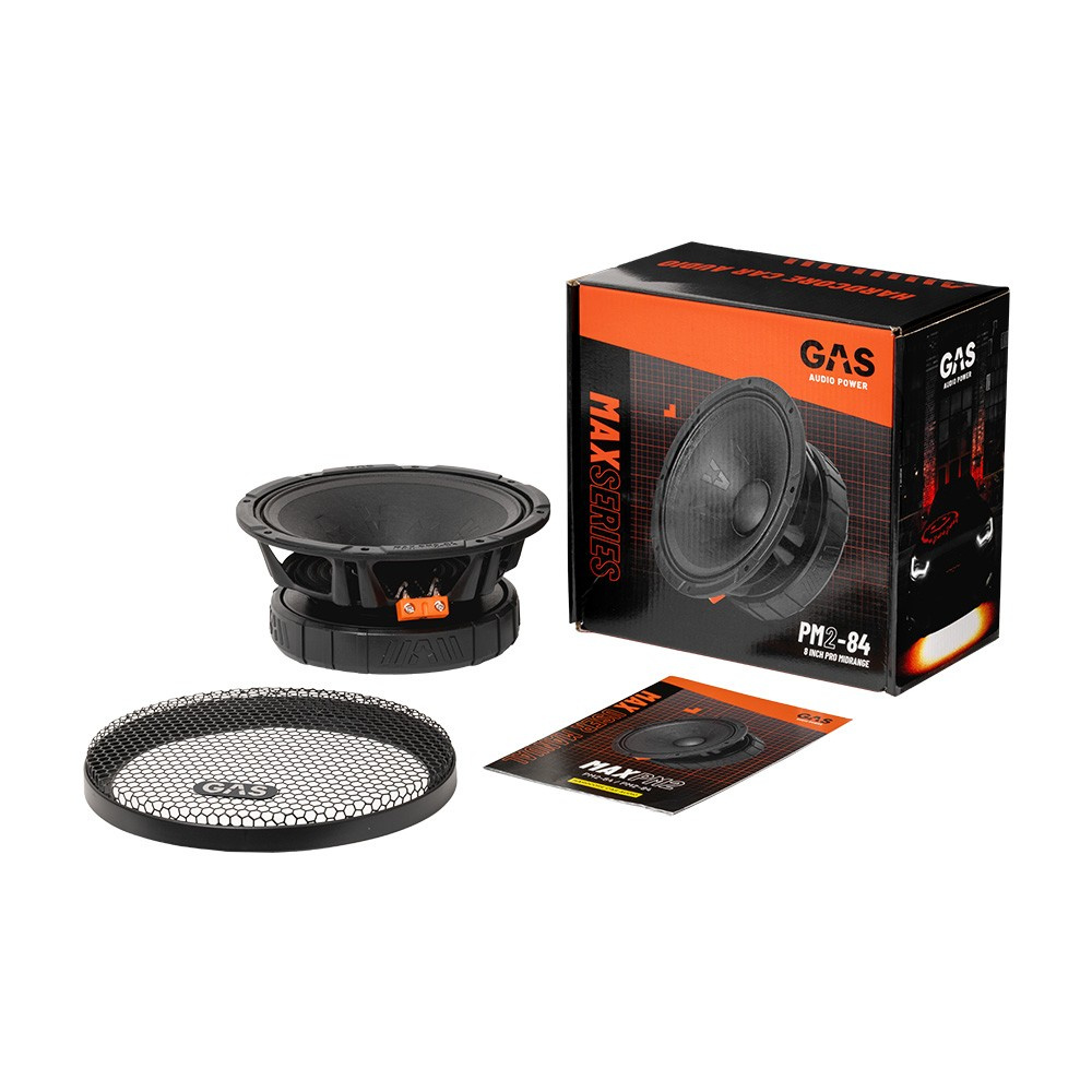 GAS MAX PM2-PM2-84, 8 tommer bas/midbas, stk