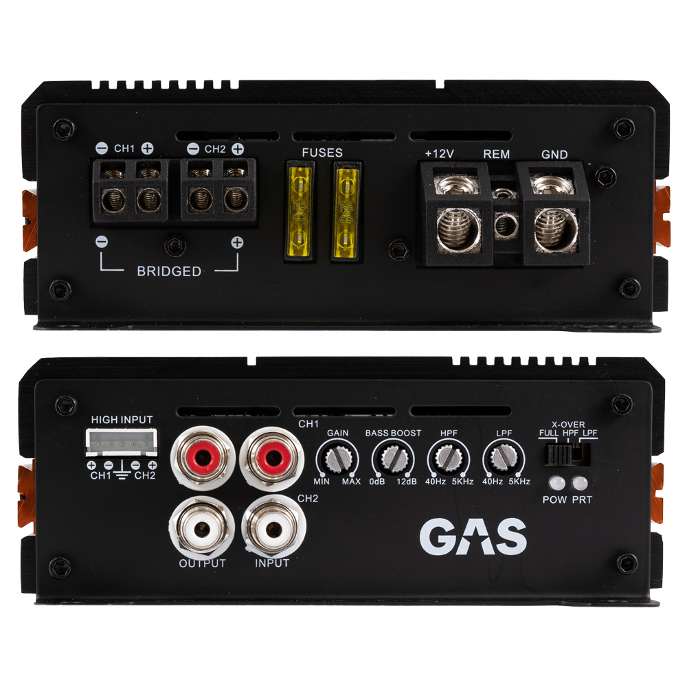 GAS PRO POWER 80.2, tvåkanalssteg