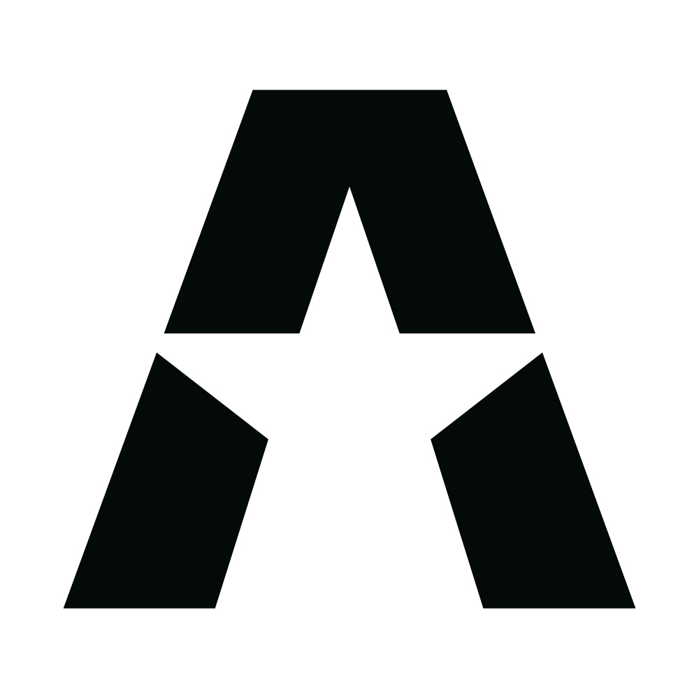 GAS A STAR-klistermærke 15.5x14cm, sort