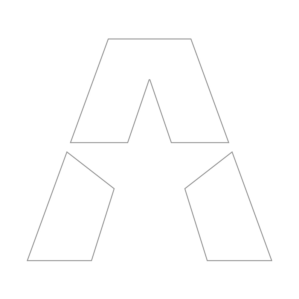 GAS A STAR-klistermærke 15.5x14cm, hvid