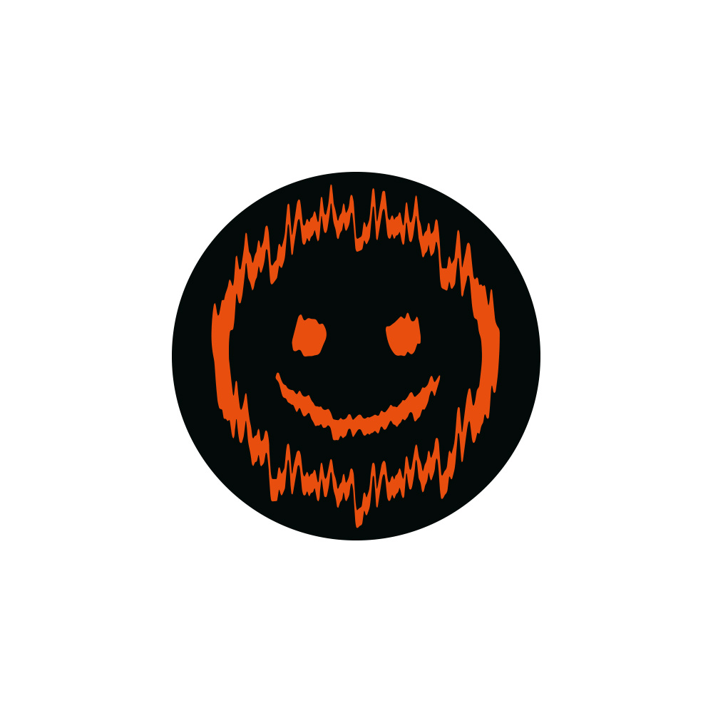 SHAKY 7x7cm, sort og orange