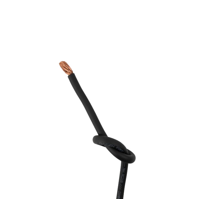 GAS MAX sort 10mm² OFC-strømkabel, pris pr. meter