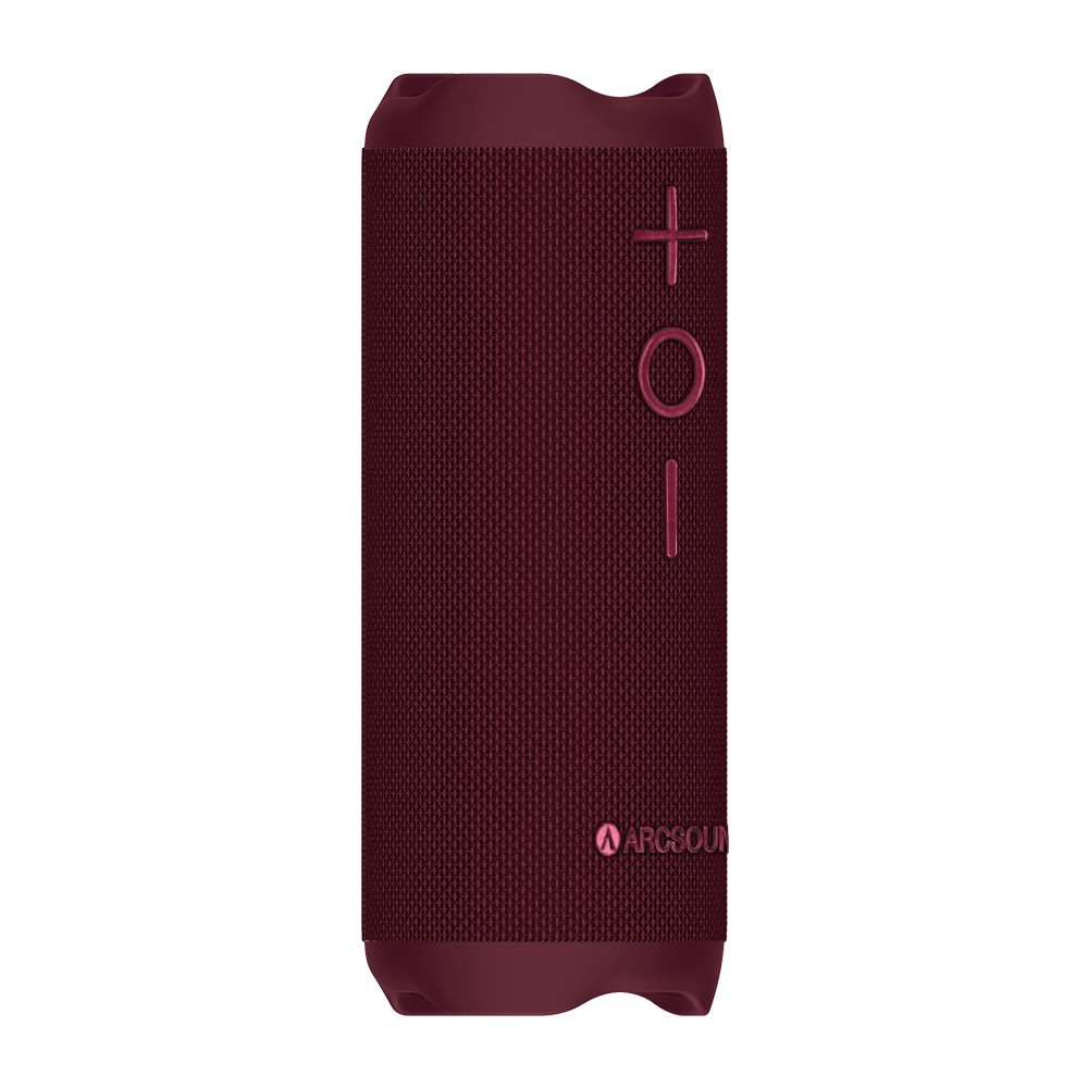 Arcsound EDGE Ruby Red kraftfuld bærbar højttaler med Bluetooth, sort