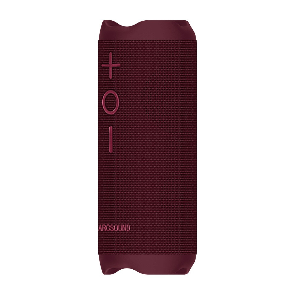 Arcsound EDGE Ruby Red kraftfuld bærbar højttaler med Bluetooth, sort