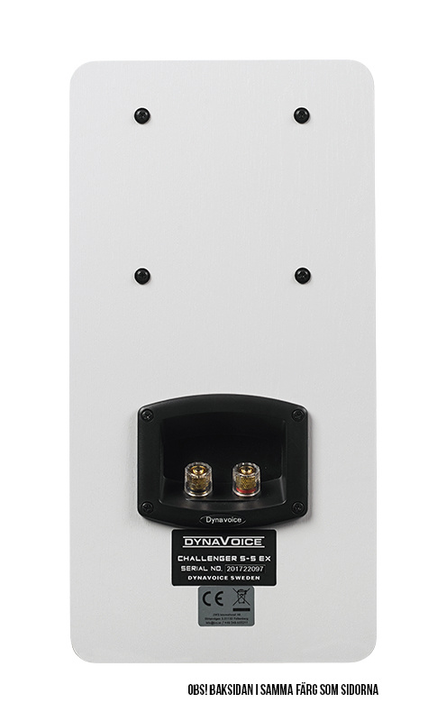 Dynavoice Challenger S-5 EX v4 Vägghögtalare Svart, par
