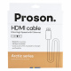 Proson Arctic HDMI-kabel 8K / 4K, 4 meter Proson Arctic HDMI-kabel 8K / 4K, 4 meter