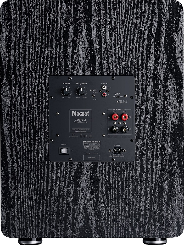 Magnat Alpha RS12 subwoofer, svart