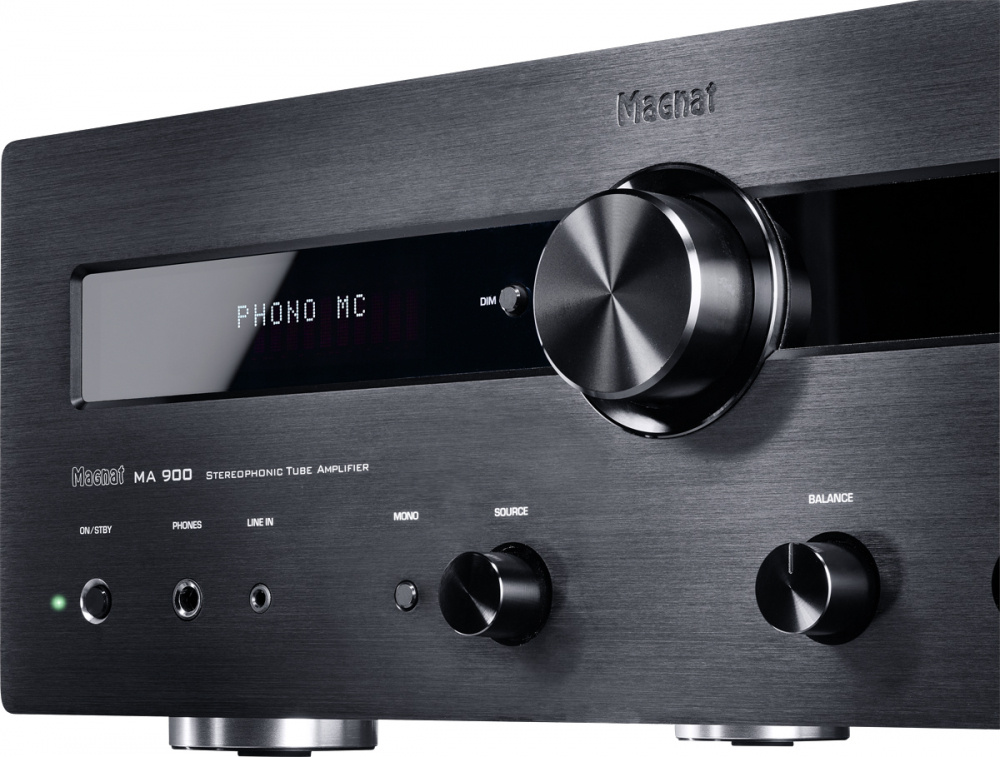 Magnat MA900 stereoförstärkare med Bluetooth, DAC & RIAA, svart