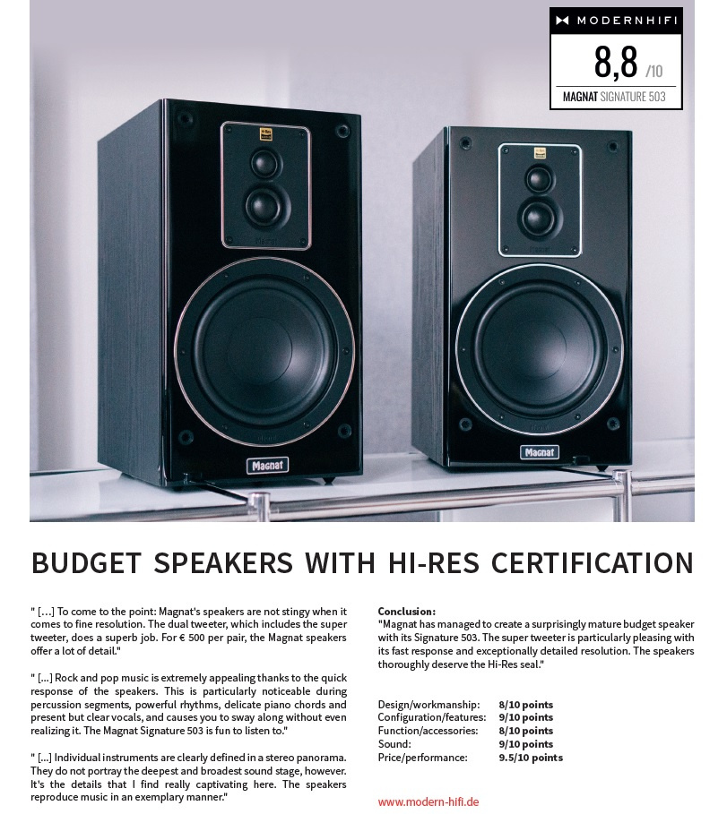 Magnat Signature 503 stativhögtalare, svarta