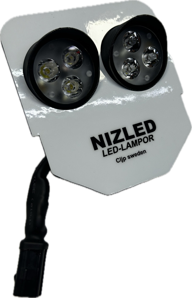 NIZLED lampbeslag til Husqvarna originalkåbe 2020-2026, med 1-3 E30/E40 lamper