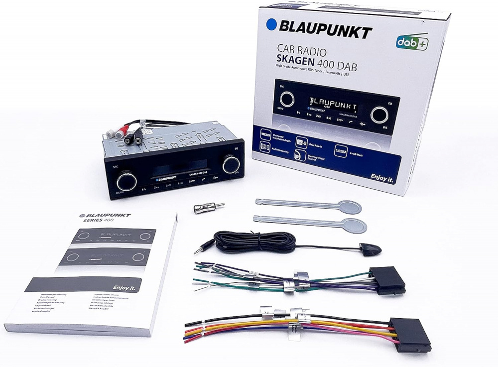 Retro-bilradiokit til Volvo 240/740 1975–1993, Blaupunkt Skagen 400 DAB
