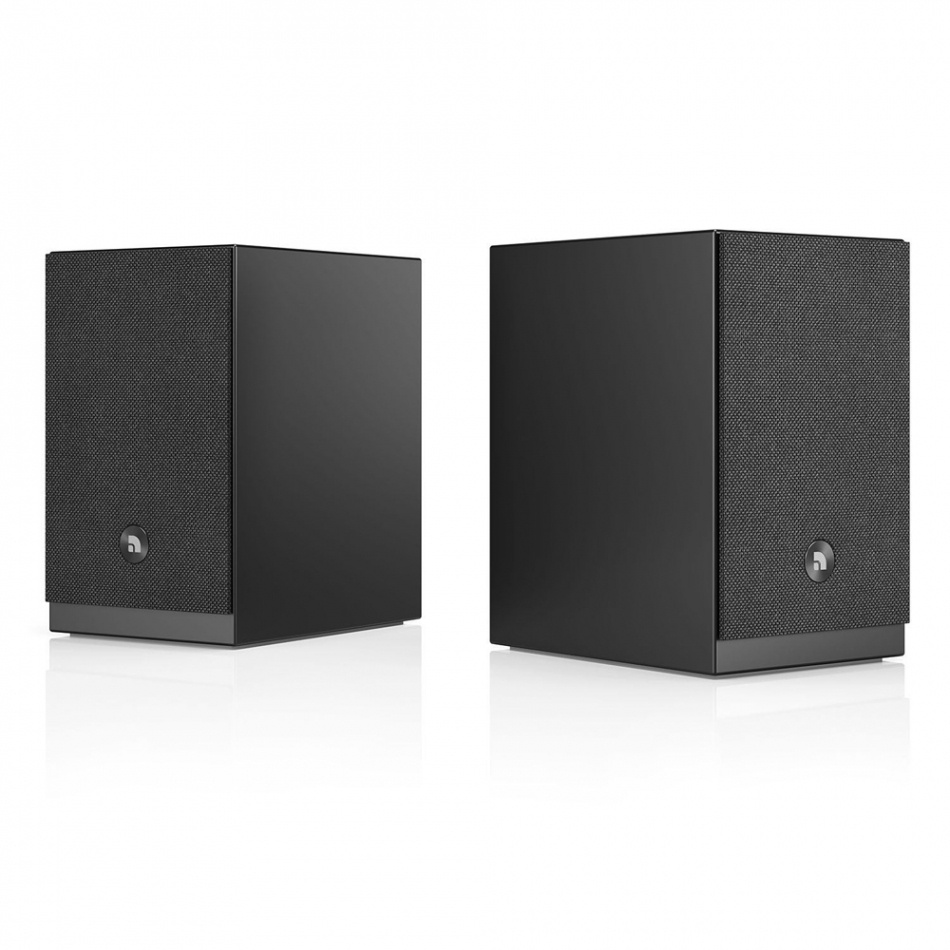 Audio Pro A28 W i sort med SW-5, aktivt 2.1 højttalerpakke