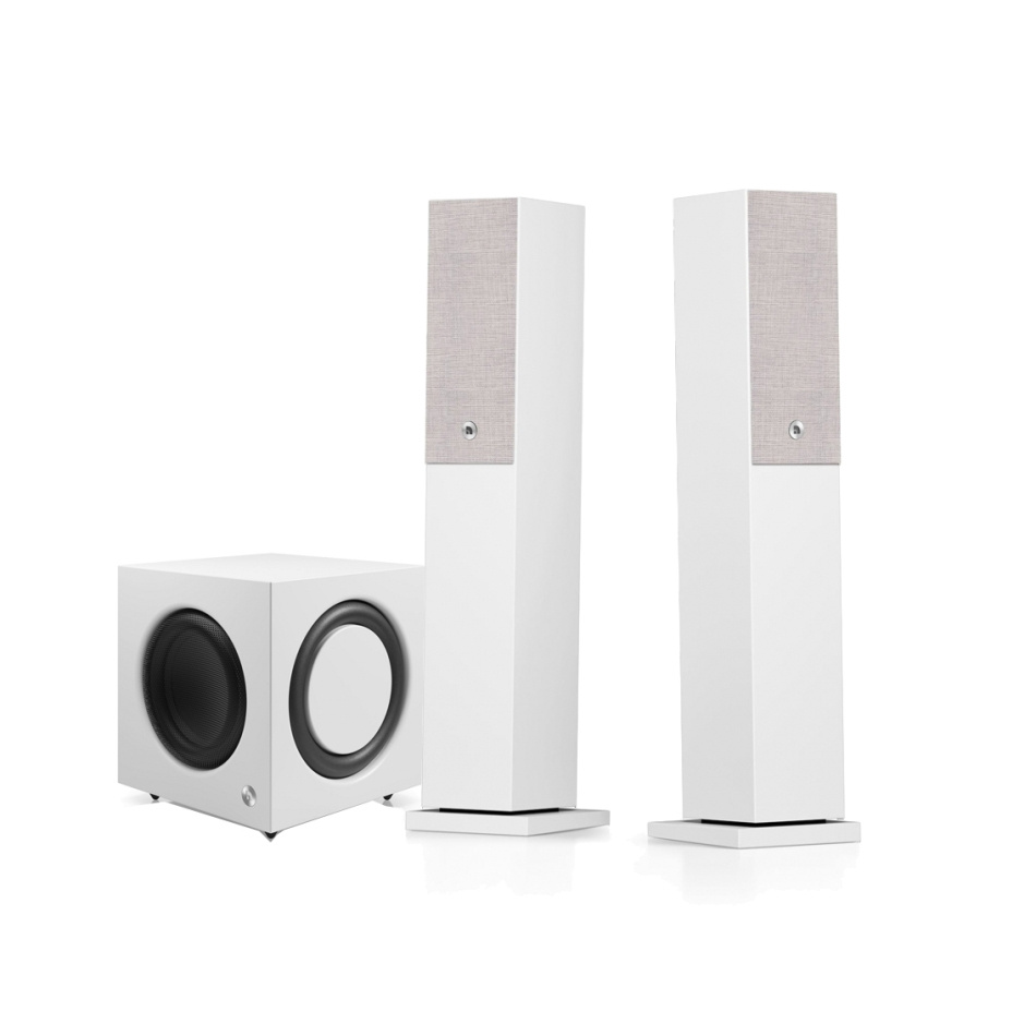 Audio Pro A38 W aktivt 2.1 stereopakke med SW-10, hvid