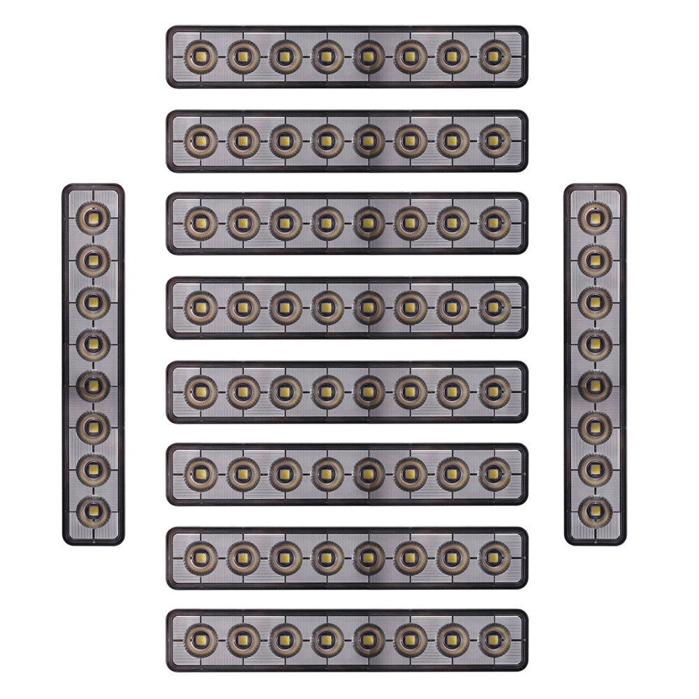 10-pak NIZLED B48RF, vinklet 24,2 cm bag-/arbejdslys, 48W, arbejdslyspakke