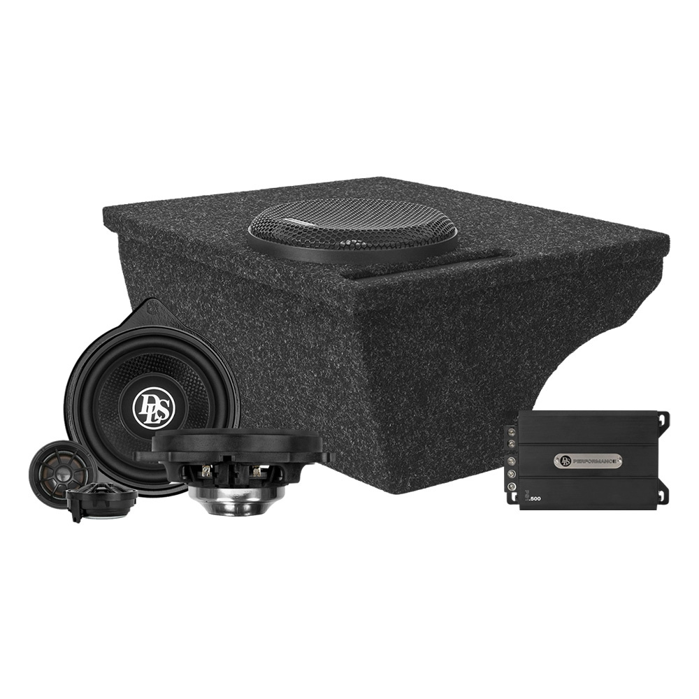 DLS Cruise lydpakke til BMW i4, baspakke og højttalere