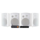 2 par DLS MB6i i hvid med Fosi Audio BT20 Max, multiroom-pakke 2 par DLS MB6i i hvid med Fosi Audio BT20 Max, multiroom-pakke