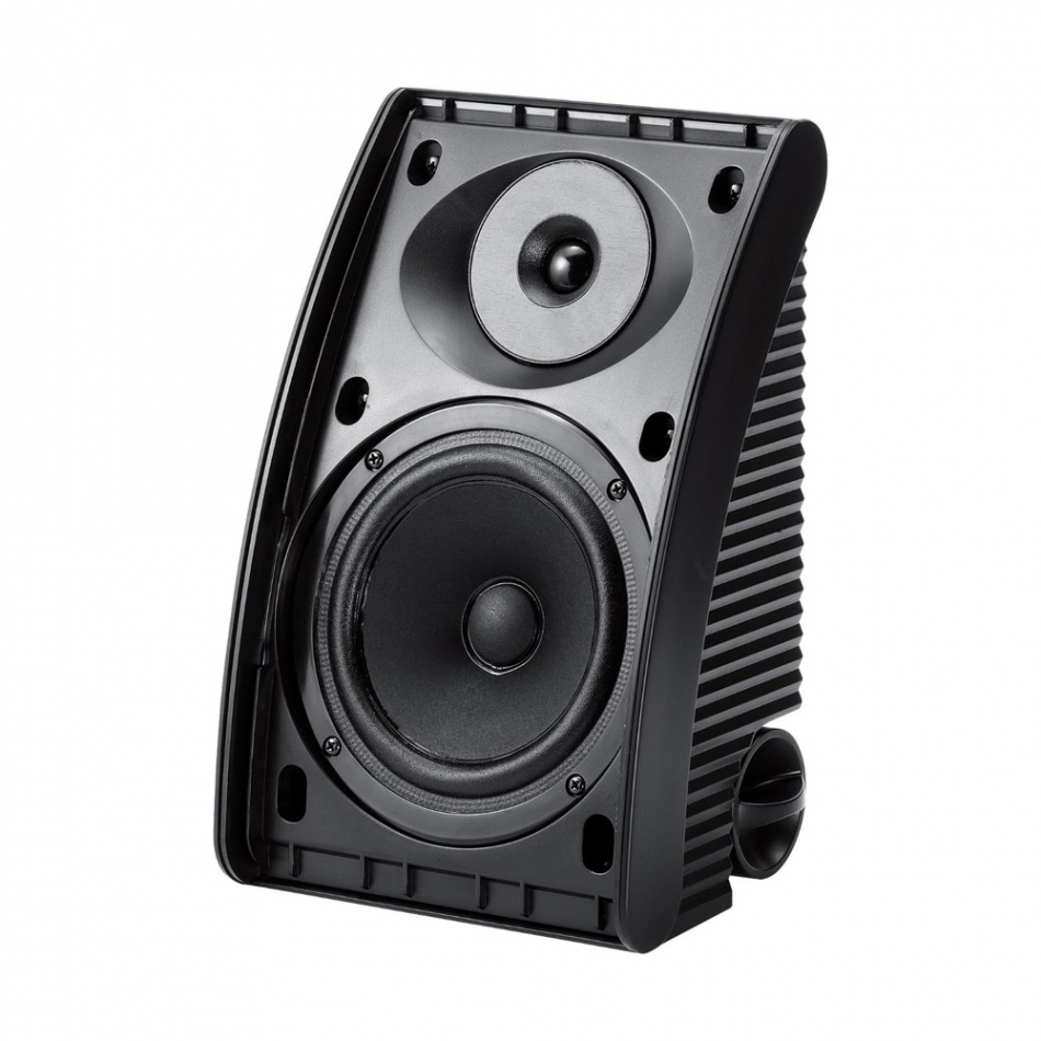 Yamaha NS-AW392 i sort med Fosi Audio BT20A Max, udendørspakke