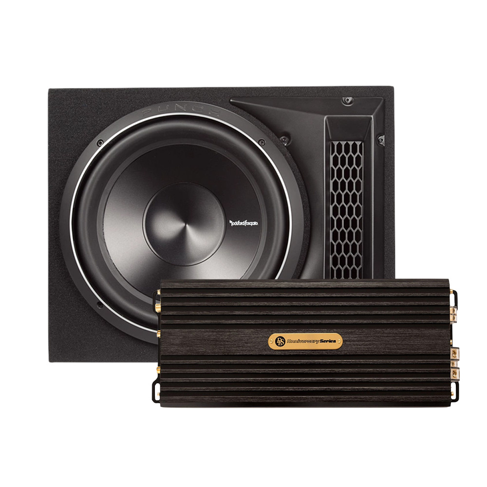 Rockford Fosgate P3 1x12 tommers baslåda & DLS CCi500-40, baspakke