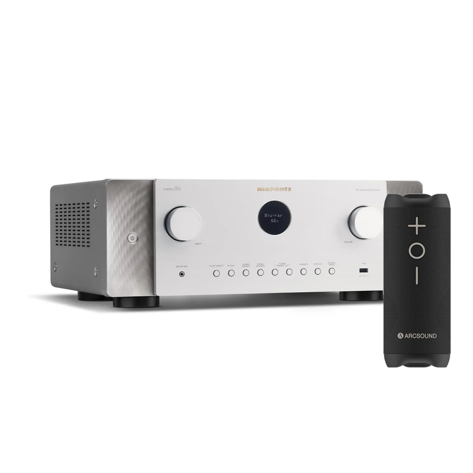Marantz Cinema 60 i sølv med Arcsound EDGE