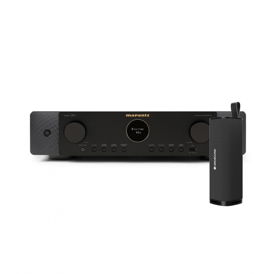 Marantz Cinema 70 i sort med Arcsound NOVA