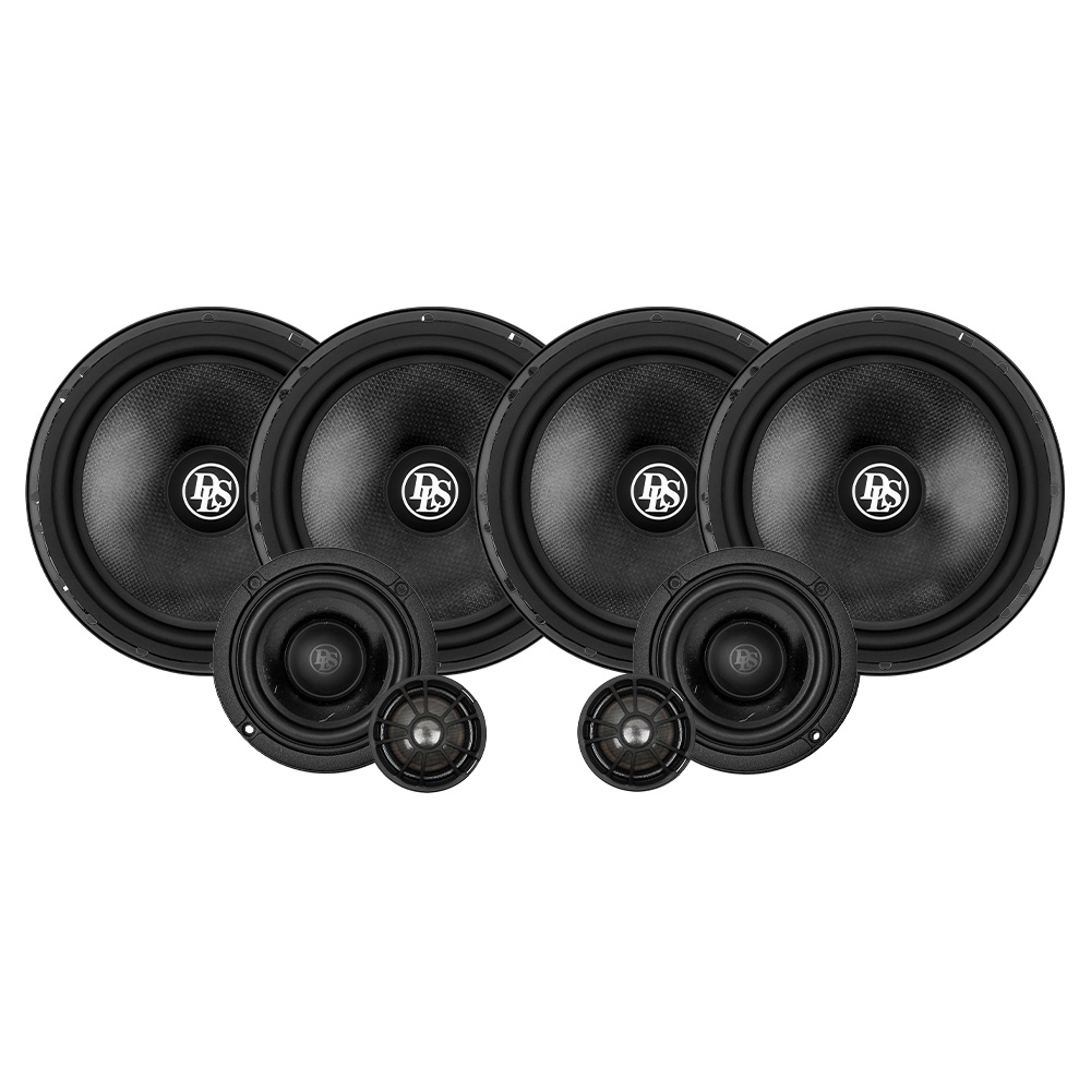 DLS Cruise & Reference, velspillende 3-vejs 6.5-tommer kitsystem med dobbelte mellembassere