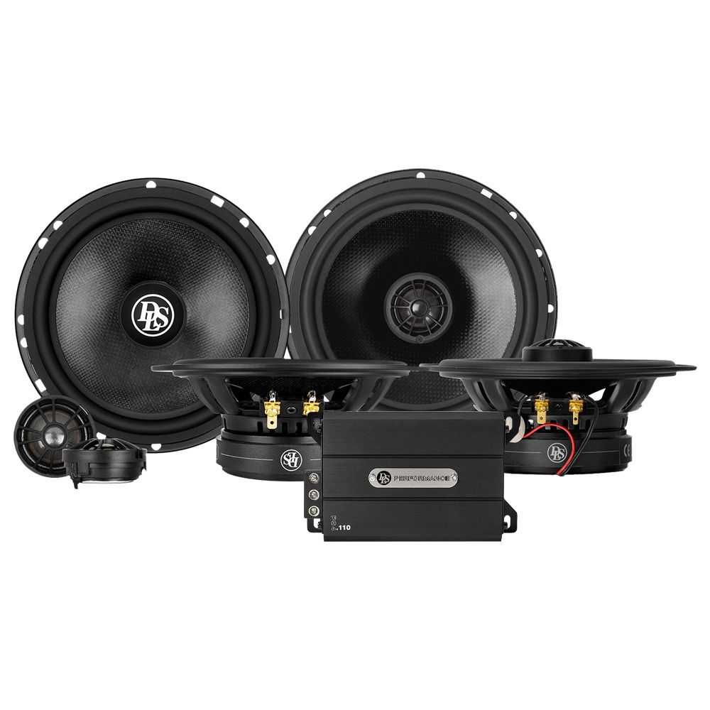 DLS Cruise CRPP-U6.25 med U6CX og PS4.110, højttalerpakke med forstærker