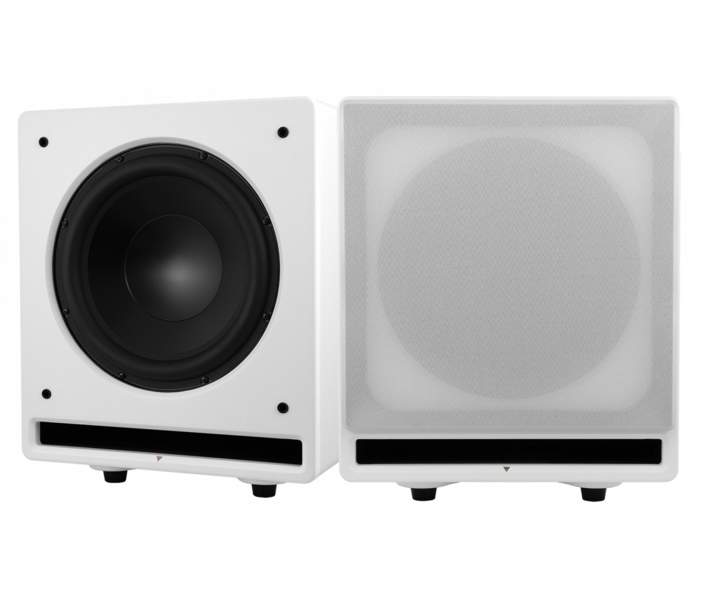 2-pack Dynavoice Challenger CSB-V12 aktiv subwoofer, vit 