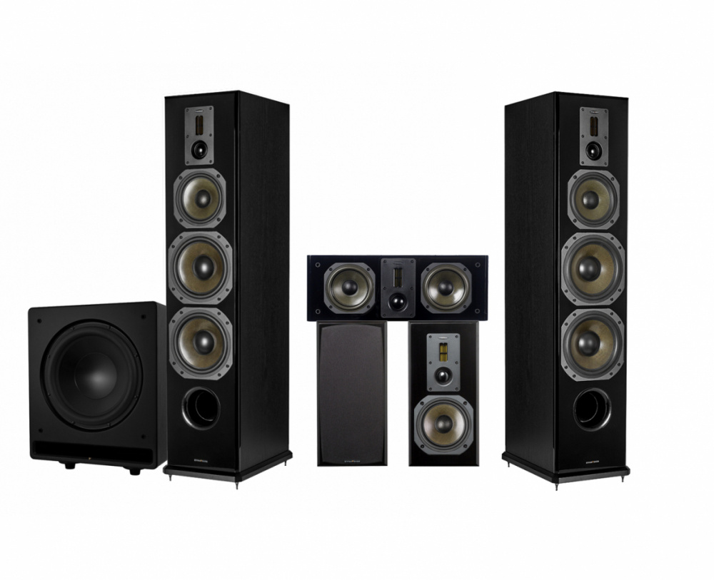 Dynavoice Definition DF-8II 5.1 højttalersæt med CSB-V12, sort