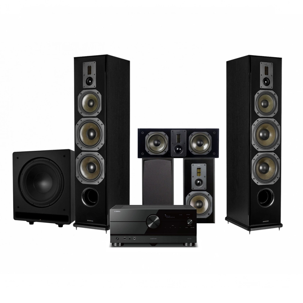 Dynavoice Definition DF-8II 5.1 hjemmebiografpakke med Yamaha RX-A4A