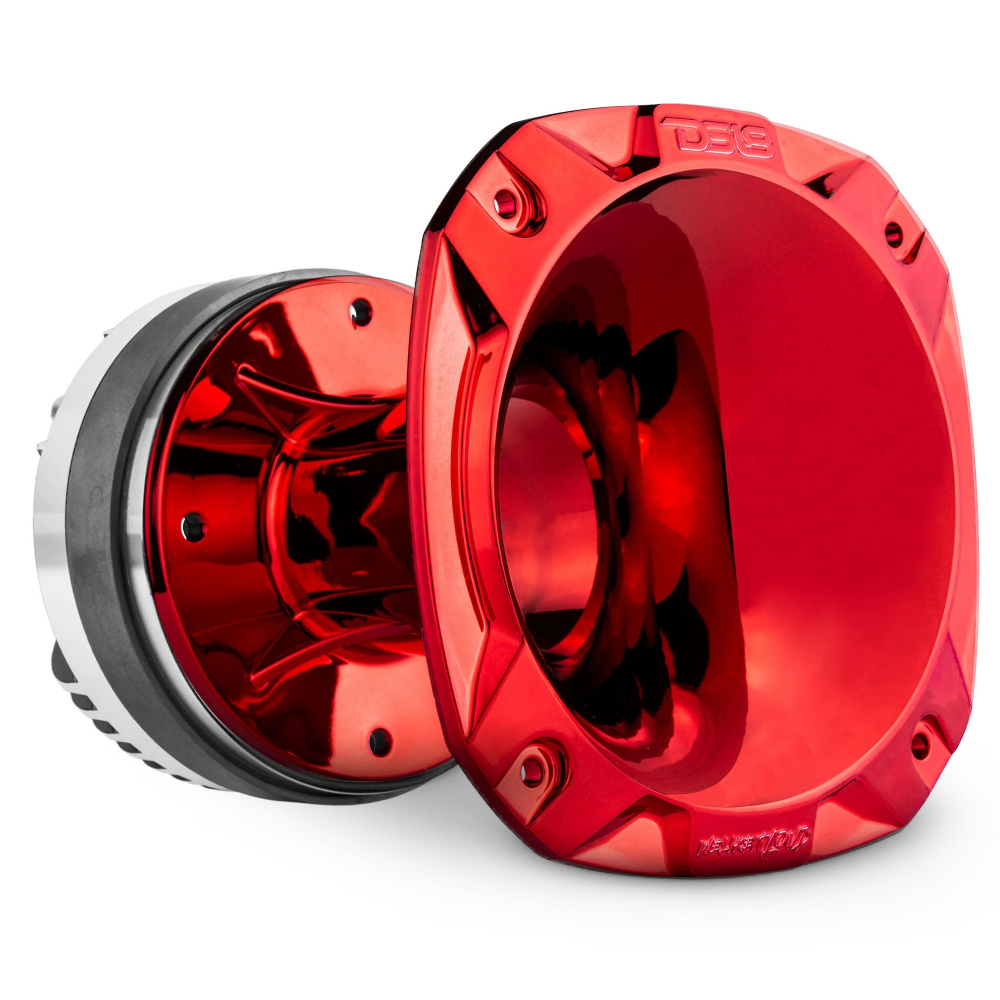 DS18 PRO-DKH1FC, højlydt 2-tommers phenoldriver med rød/blå horn