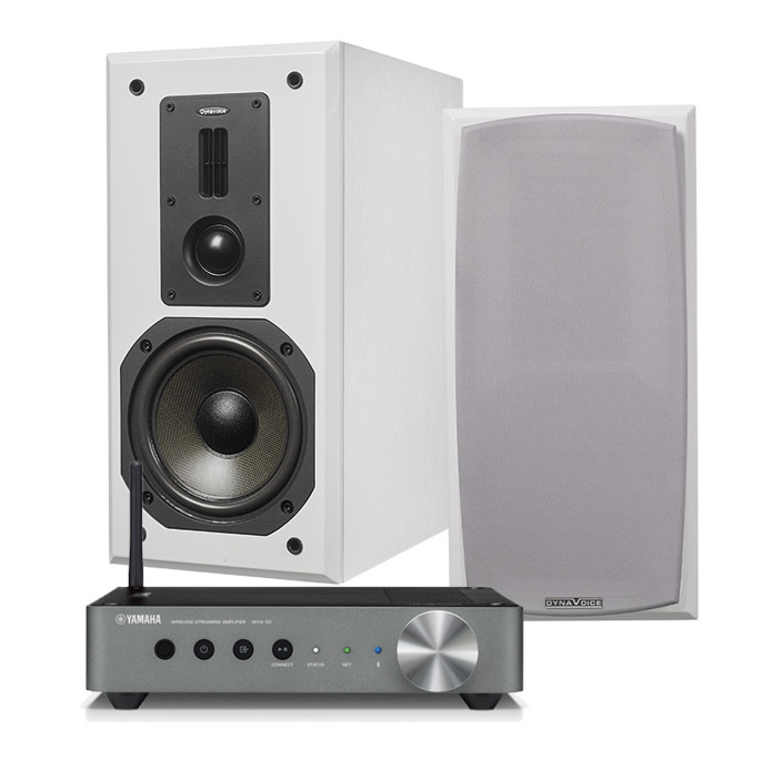 Yamaha WXA-50 & Dynavoice Definition DM-6 Stativhögtalare, Svart