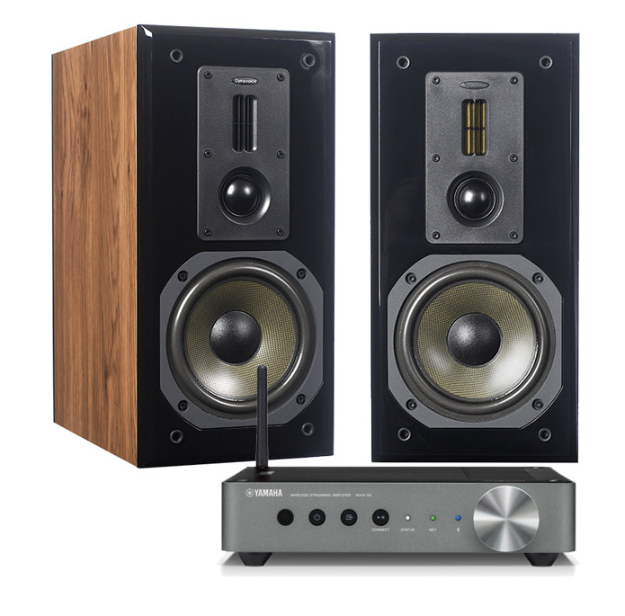 Yamaha WXA-50 & Dynavoice Definition DM-6 Stativhögtalare, Svart