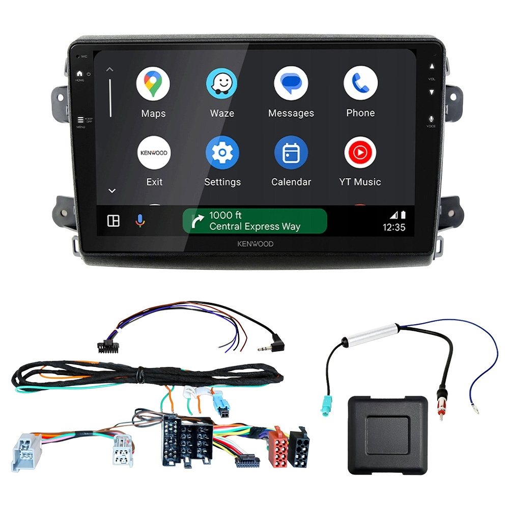 Kenwood DMX80AXS bilstereopakke til Fiat Ducato 2021-, Jumper, Relay, Movano och Boxer