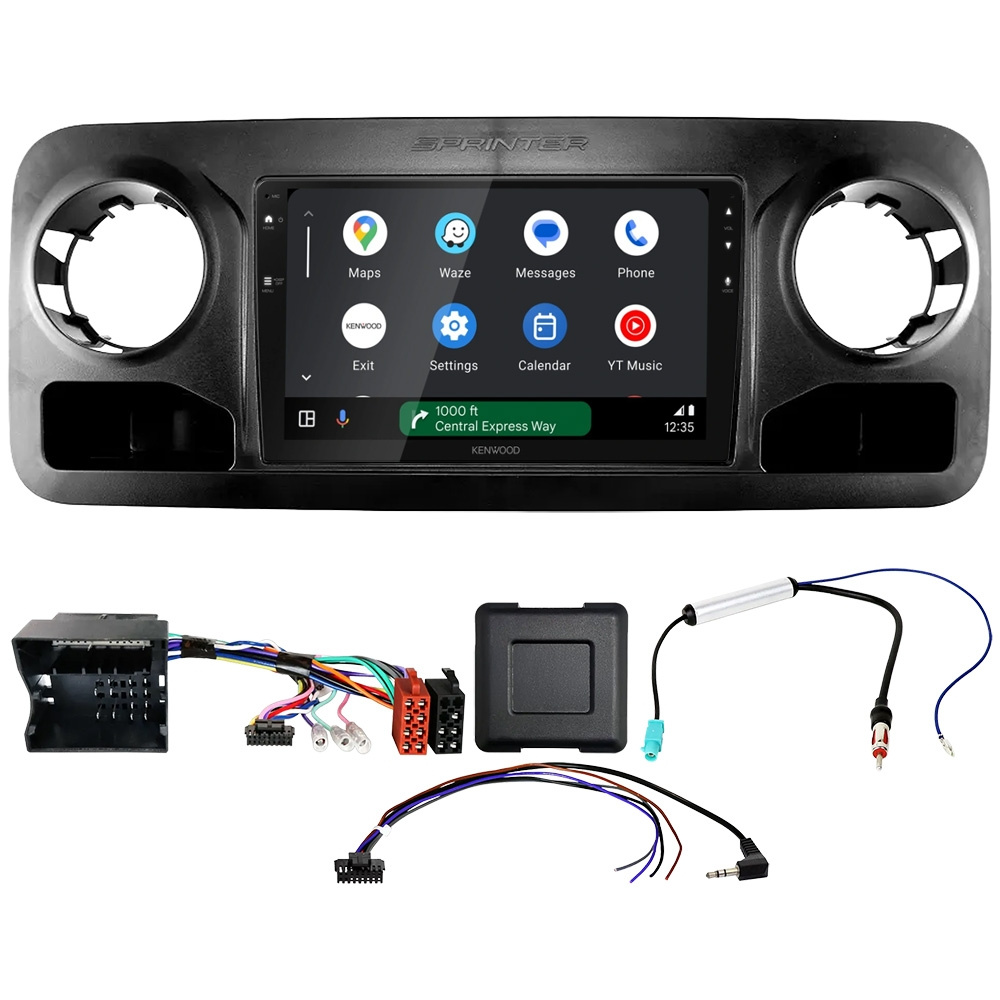 Kenwood DMX80AXS bilstereopakke til Mercedes Sprinter W907/W910 2018-