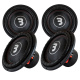 4-pak Bass Habit Elite 2 E2380D1, 15 tommers subwoofer 4-pak Bass Habit Elite 2 E2380D1, 15 tommers subwoofer
