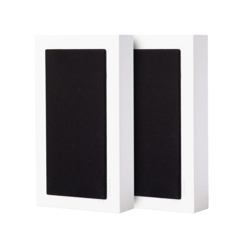 2-pak DLS Flatbox Midi væghøjttalere i hvid