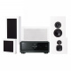 Yamaha RX-V4A & DLS Flatbox Midi 5.0 hemmabiopaket, vit Yamaha RX-V4A & DLS Flatbox Midi 5.0 hemmabiopaket, vit