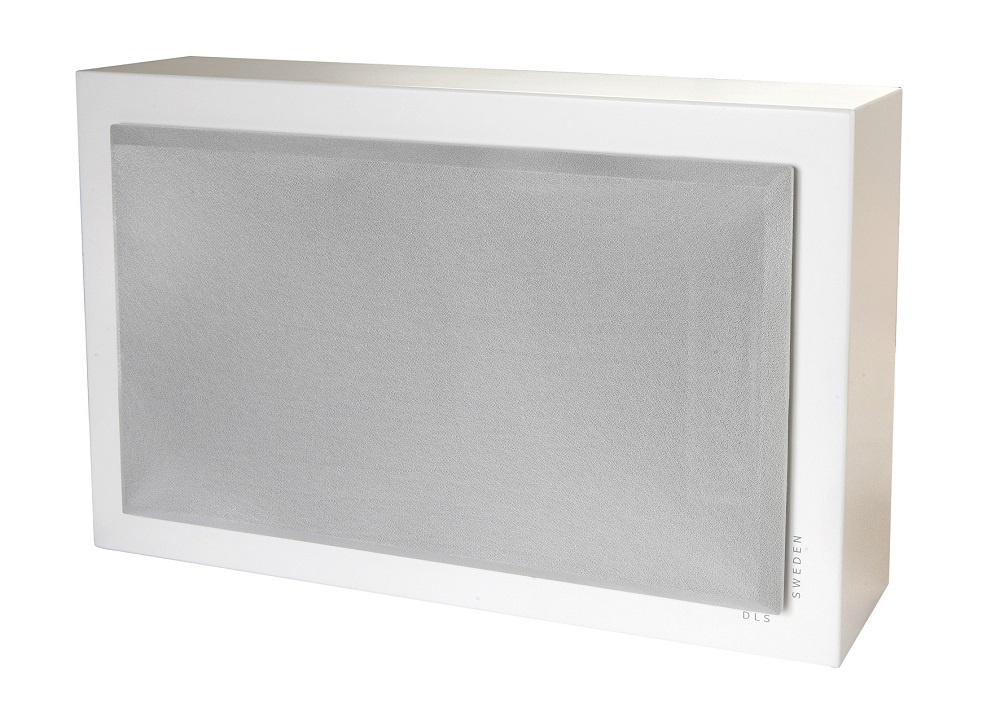 2-pak DLS Flatbox XXL & Flatsub 8.2 2.1 højttalerpakke, hvid