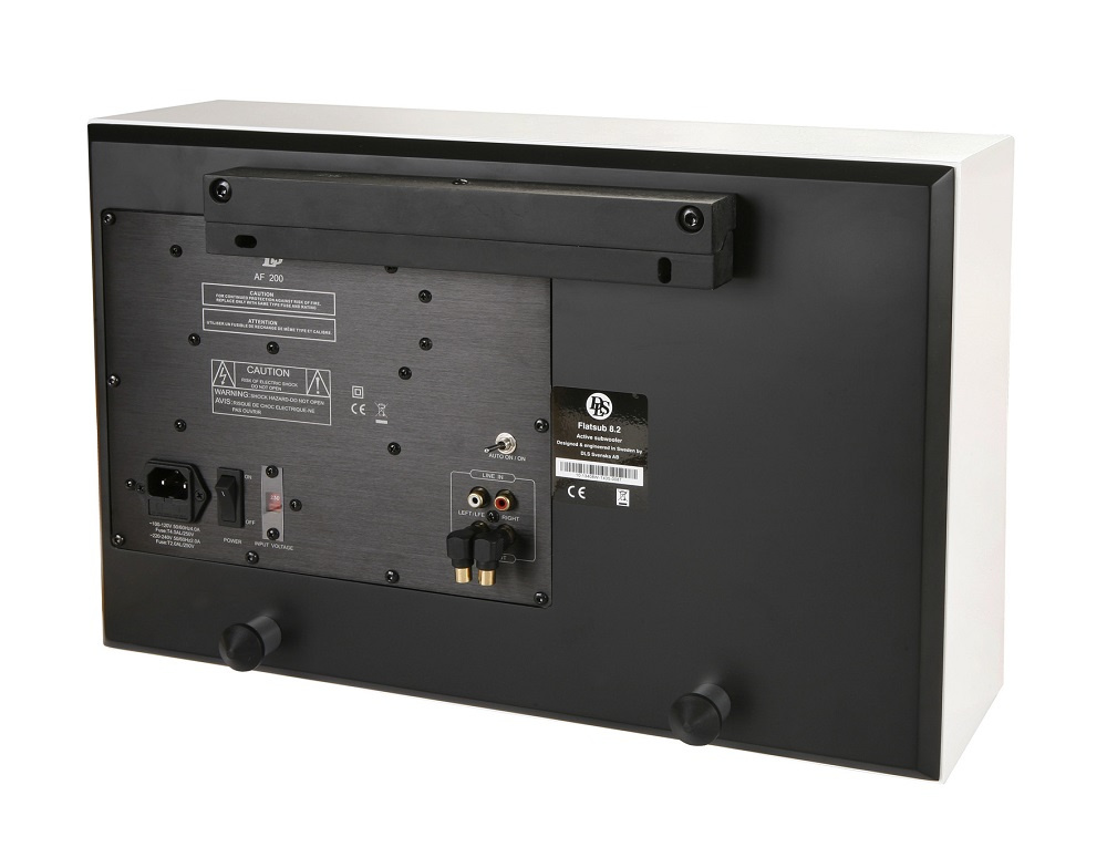 2-pak DLS Flatbox XXL & Flatsub 8.2 2.1 højttalerpakke, hvid