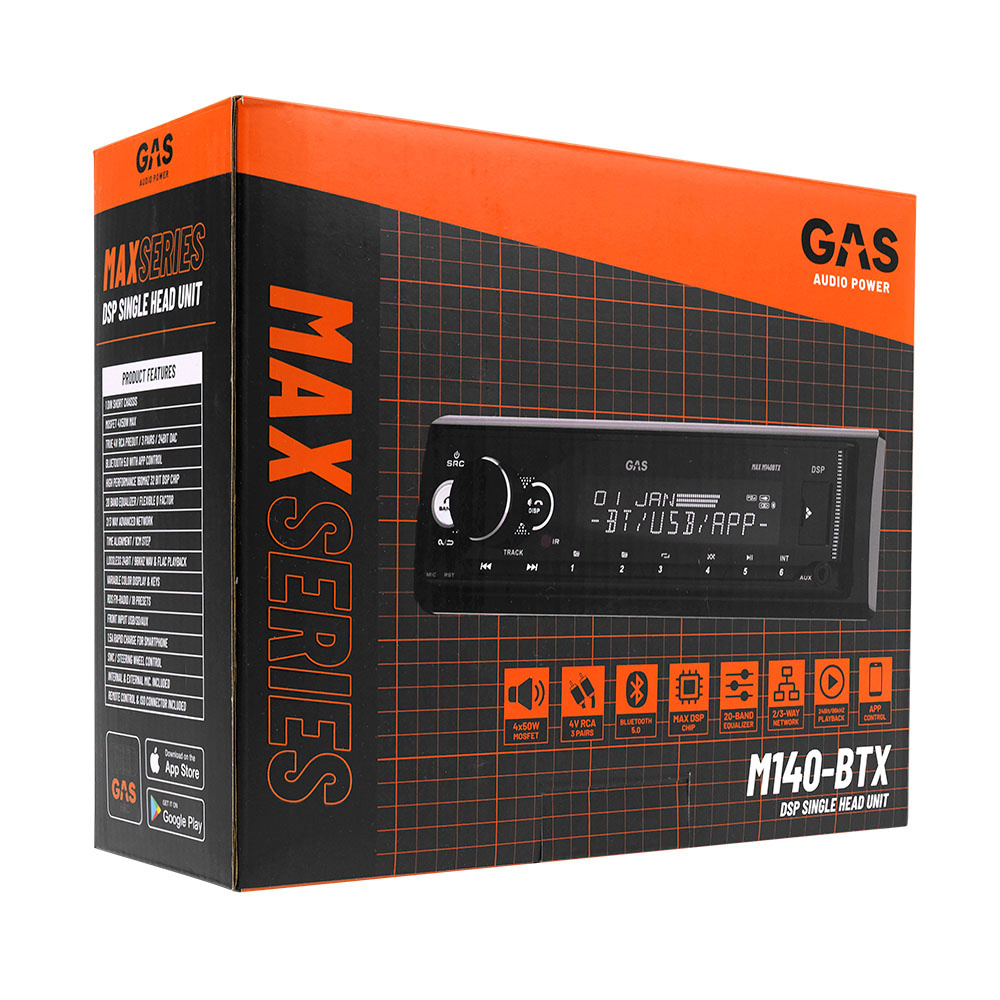 GAS MAX M140-BTX bilstereo til Ford 1995-2006