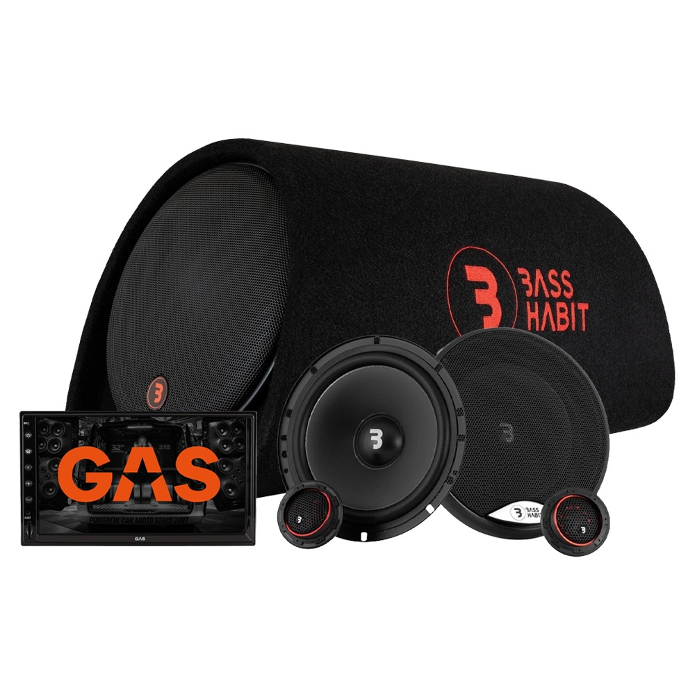 GAS GMV651BT med Bass Habit basrør og 6,5