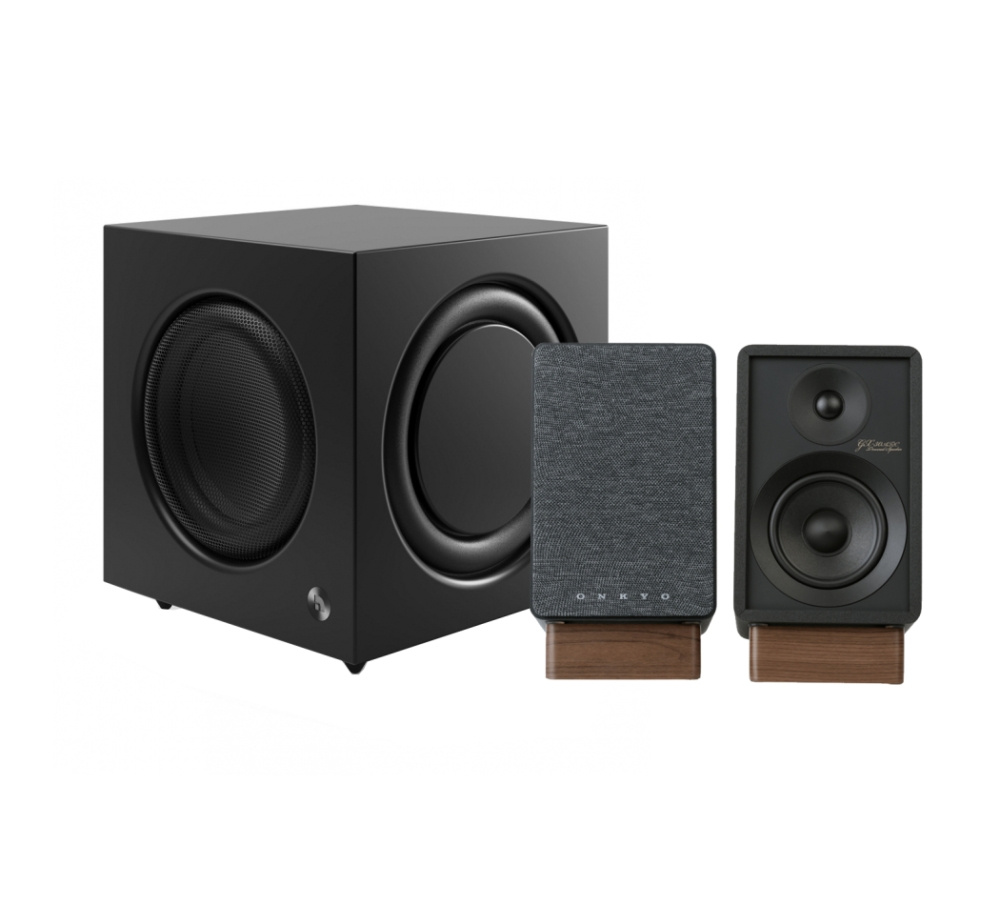 Onkyo GX-30ARC med Audio Pro SW-10 aktivt 2.1 højttalerpakke, sort