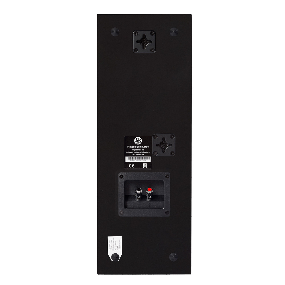 2-pak DLS Flatbox Slim Large væghøjttalere, mattsort