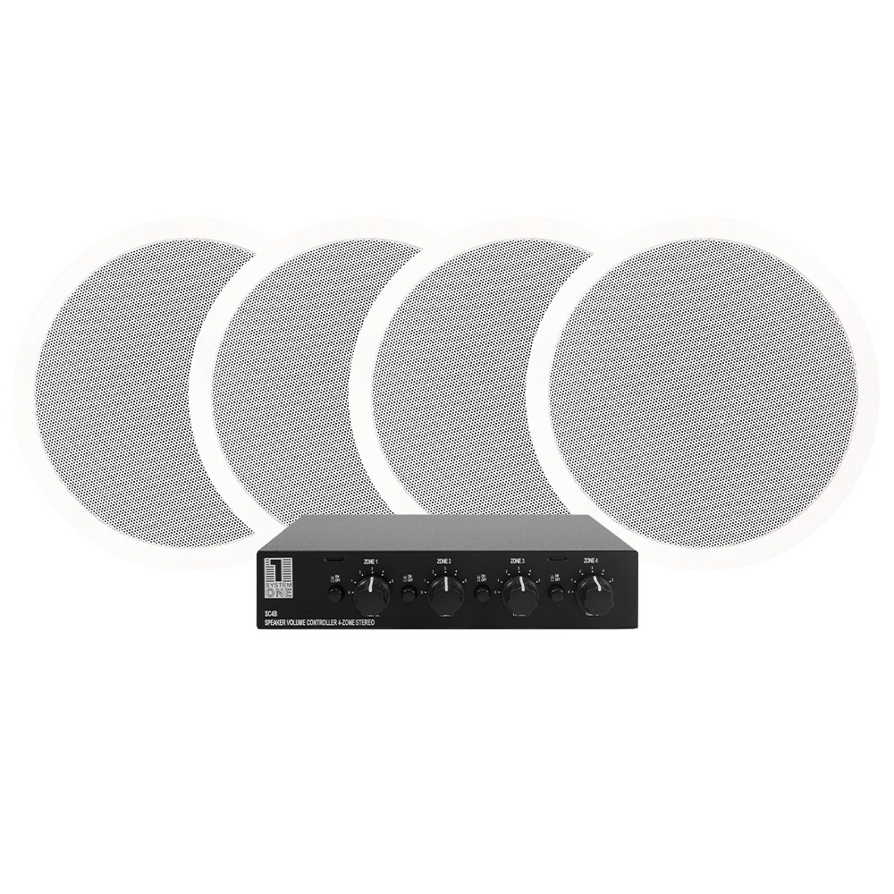 2 par DLS IC611, 6.5” indbygningshøjttalere & System One SC4B