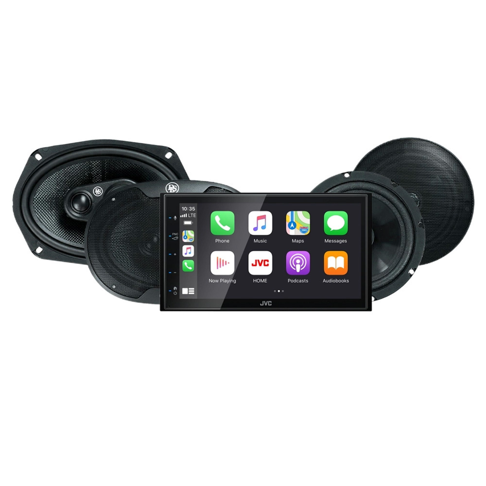 JVC KW-M560BT & DLS Performance M2-högtalare, bilstereopaket