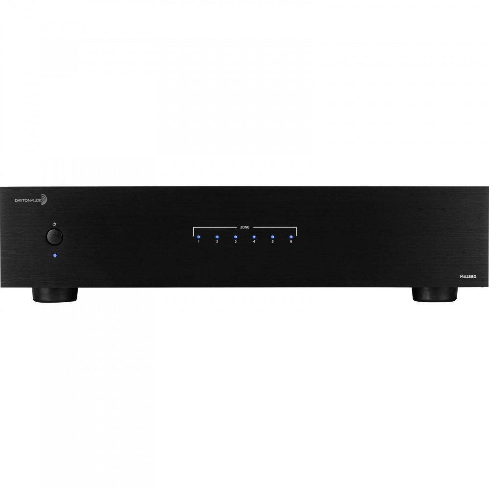 Dayton Audio MA1260 & 2 par DLS MB6i hvide udendørshøjttalere